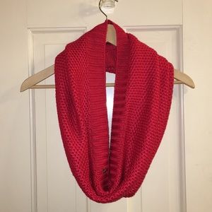 Victoria's Secret knit red infinity scarf